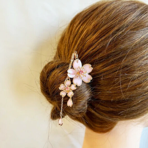 Peineta Kanzashi Sakura