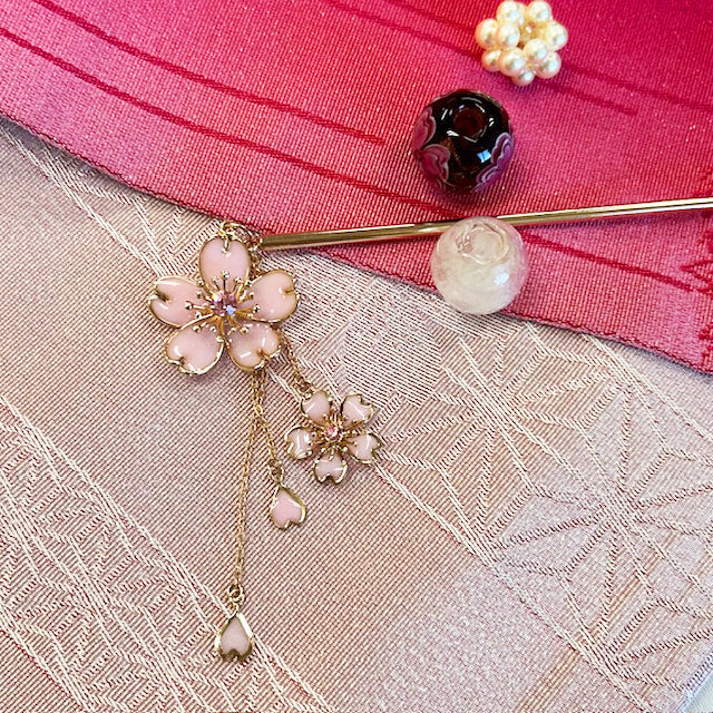 Peineta Kanzashi Sakura